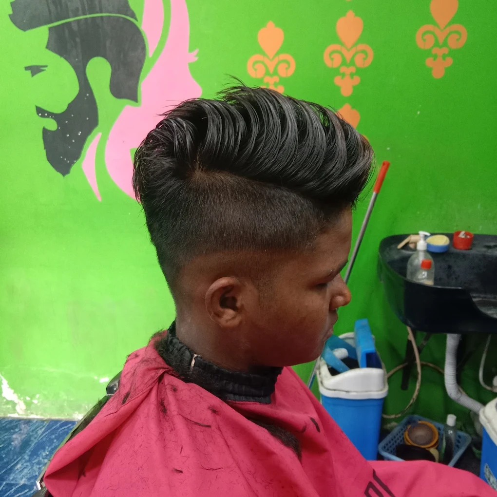 A finished skin fade, shot inside the Jack & Rose salon
